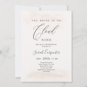 Convites A Noiva está no Chá de panela Cloud Nine