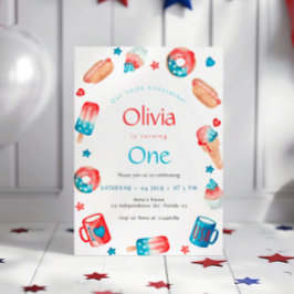 Convites A nossa pequena festa de primeiro aniversario do F