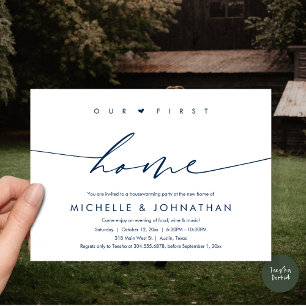 Convites A nossa primeira casa, festa do Aquecimento Domést