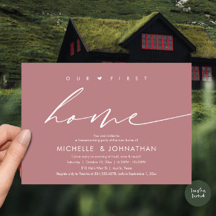 Convites A nossa primeira casa, festa do Aquecimento Domést