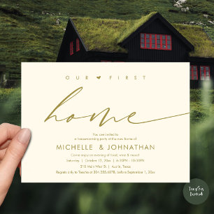 Convites A nossa primeira casa, festa do Aquecimento Domést