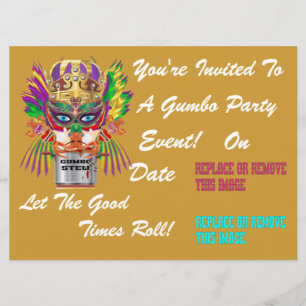 Convites A opinião da rainha do Gumbo do festival sugere