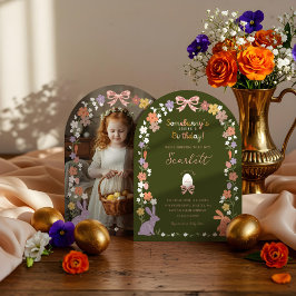 Convites A Páscoa Floral de Alguém está tendo uma foto de a