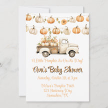 A Pequena Abóbora Está A Caminho Do Chá de fraldas