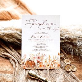 Convites A Pequena Abóbora está no Caminho do Chá de fralda