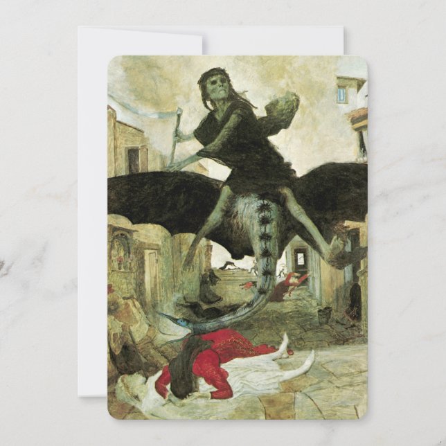 Convites A Peste por Arnold Bocklin, Festa de Halloween (Frente)
