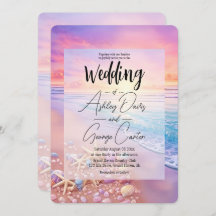 A praia no Sunset Wedding