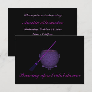 Convites "A preparar um Chá de panela" com Broom & Cauldro