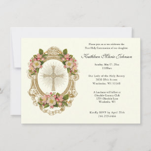 Convites à Primeira Comunhão da Cruz Floral Católi