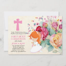 Convites A Primeira Sagrada Comunidade Incita Flores
