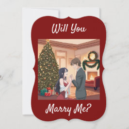 Convites A Proposta De Natal - Vai Me Casado? Ela para ele