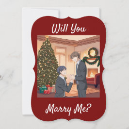 Convites A Proposta De Natal - Vai Me Casado? Ele para ele