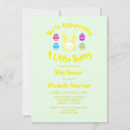 Convites A Provocar Um Pequeno Chá de fraldas De Páscoa Coe