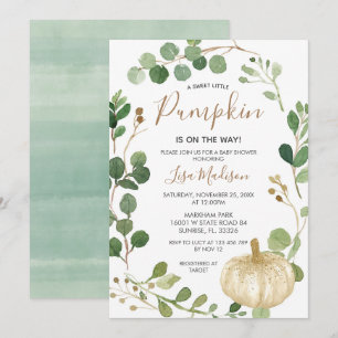 Convites A Pumpkin de Cair Greenery está no caminho do Ch