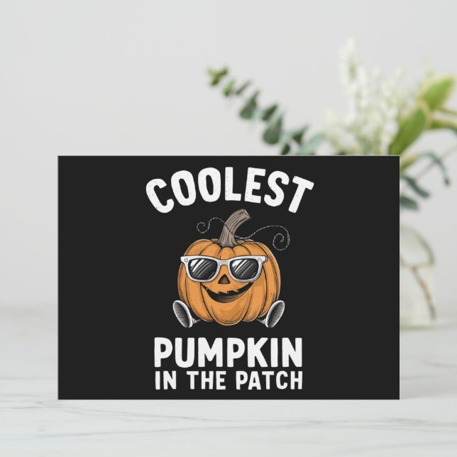 Convites A Pumpkin Mais Fria No Dia Das Bruxas (Em pé/Frente)