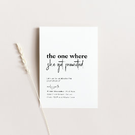 Convites A Que Ela Foi Promovida