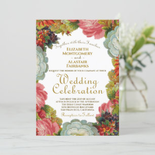 Convites A queda de florescência do Victorian do outono