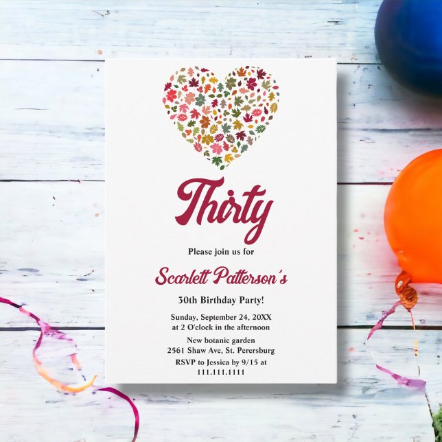 Convites A queda elegante deixa aniversário de 30 anos de c (Criador carregado)