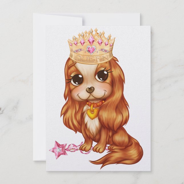 Convites A Rainha quer uma festa! - SRF (Frente)