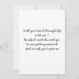 Convites à recepção de casamento