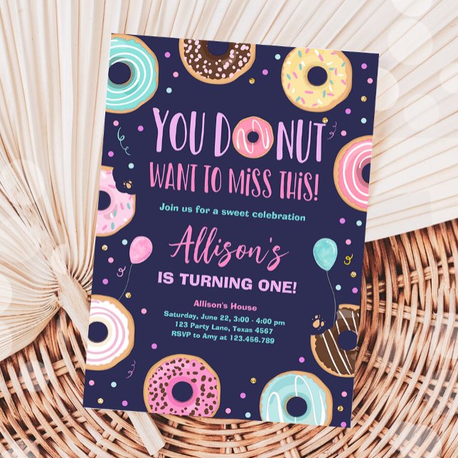 Convites A rosquinha Quer Perder Essa Garota Rosa Que Está  (Criador carregado)