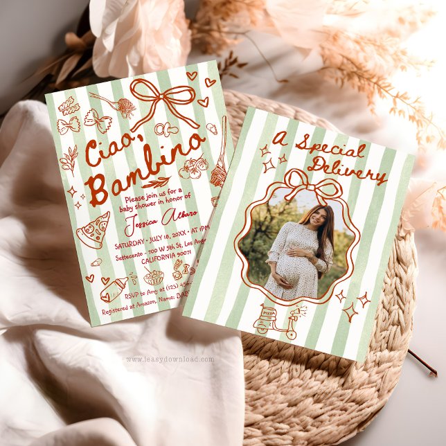 Convites A special Delivery Photo Invitation (Criador carregado)