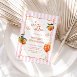 Convites A Spritz Older Hand Drawn Birthday