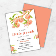 A Sweet Little Peach Fruit Baby Shower 