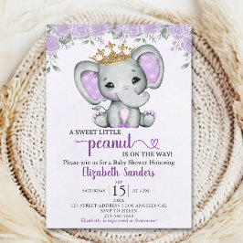 Convites A Sweet Little Peanut is on the way Baby shower