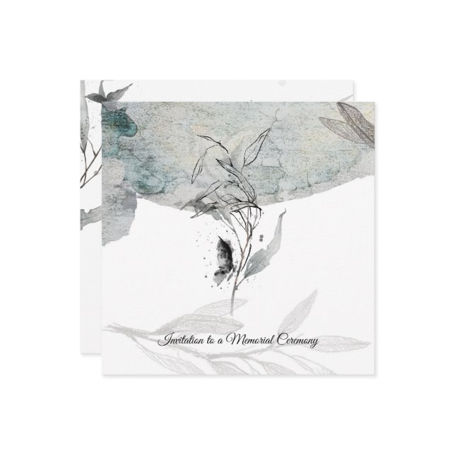 Convites A thoughtfully designed sympathy card (Frente/Verso In Situ)