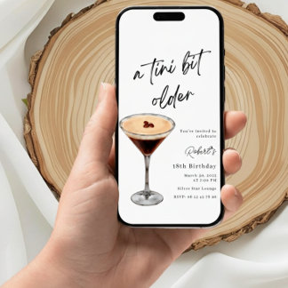 Convites A Tini Bit Older 18th Birthday Invitation