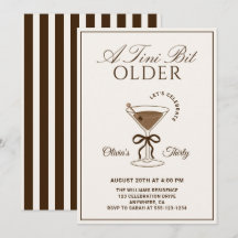 A Tini Bit Older Espresso Martini 30th Birthday