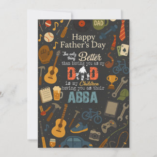 Convites A Única Coisa Melhor Do Que Você Como Meu Pai Abba