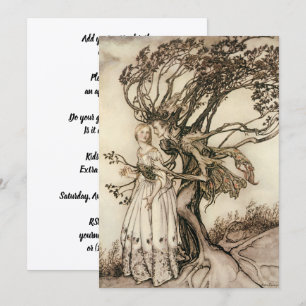 Convites A Velha no Bosque por Arthur Rackham