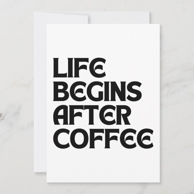 CONVITES A VIDA COMEÇA APÓS O CAFÉ (Frente)
