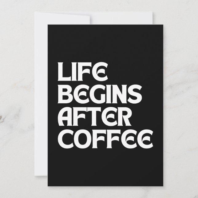 CONVITES A VIDA COMEÇA APÓS O CAFÉ (Frente)