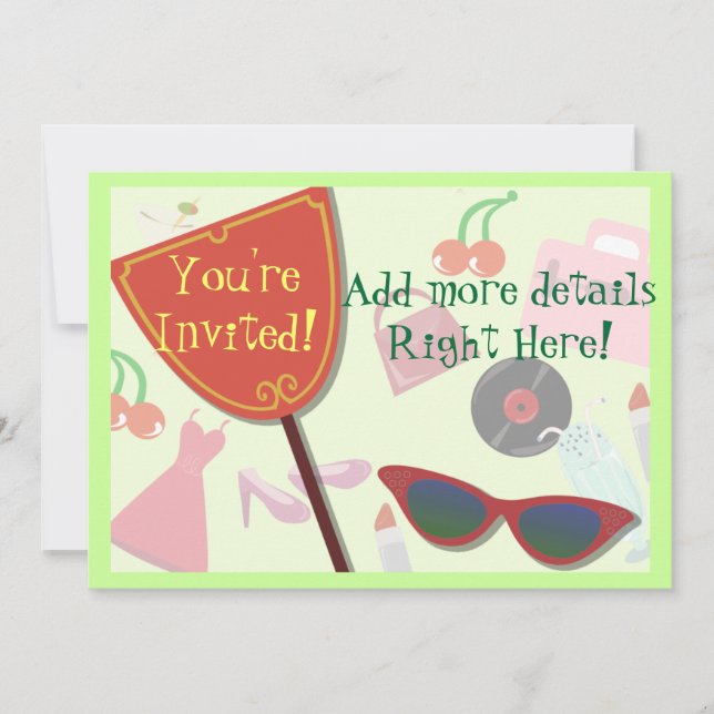 Convites A Vida do Glam (Frente)