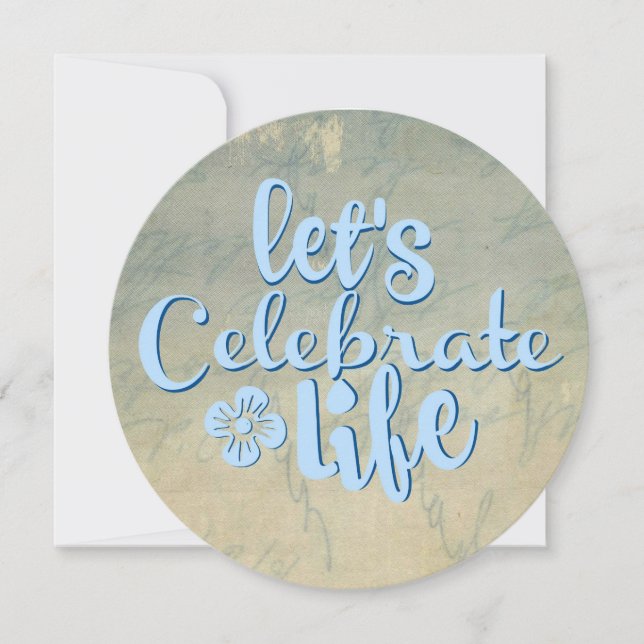 Convites A vida do Vamos celebra (Frente)