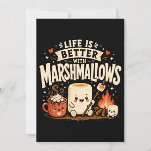 Convites A vida é melhor com marshmallows