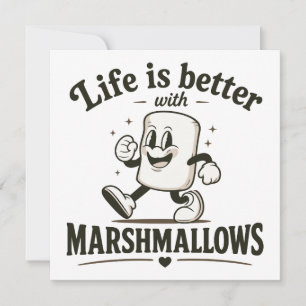 Convites A vida é melhor com marshmallows