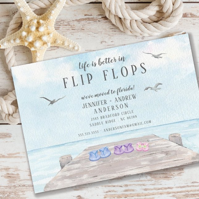 Convites A Vida É Melhor Em Chinelos Em Lançamento (Criador carregado)