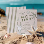 Convites A vida é um aniversário de 30 de verão das garotas<br><div class="desc">A vida é uma praia, não é? Celebre o seu grande dia com o nosso convite de aniversário sobre o tema da praia feito pela mão branca. Esta design moderna e moderna é tudo tropical, divertida, pré e fofa! Edite as cores para se adequar ao seu tema e coisas favoritas....</div>