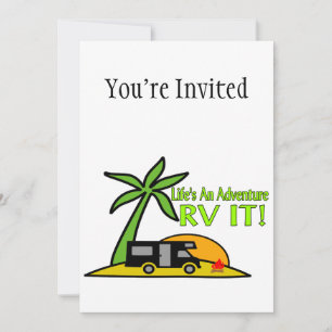 Convites A vida é uma aventura.