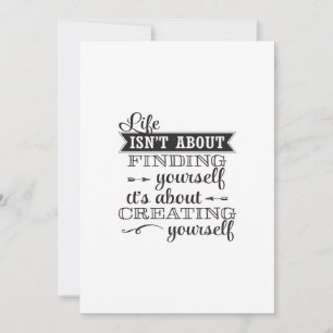Convites a vida não é sobre encontrar-se a si mesma. É s