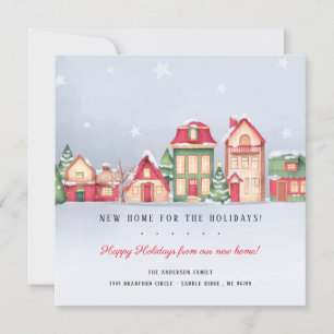 Convites A vila de inverno Nova Casa para o Natal das Féria