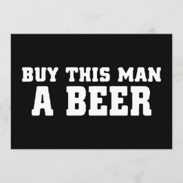 Convites aa31 compre cerveja para este homem festa de despe