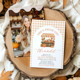 Convites Abaixe a abóbora fresca do Chá de panela de mercad