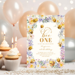 Convites Abelha Fofa de Aniversário