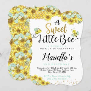 Convites Abelha Primeiro Aniversário