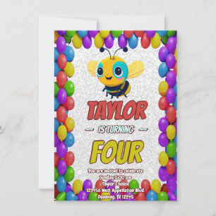 Convites Abelhas Personalizadas Único Aniversário Convidam